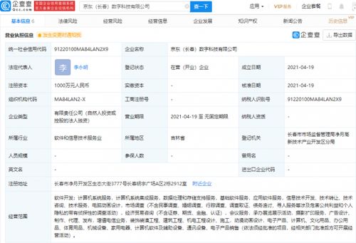 京東關(guān)聯(lián)企業(yè)成立數(shù)字科技新公司,經(jīng)營范圍含動(dòng)漫動(dòng)畫設(shè)計(jì)等